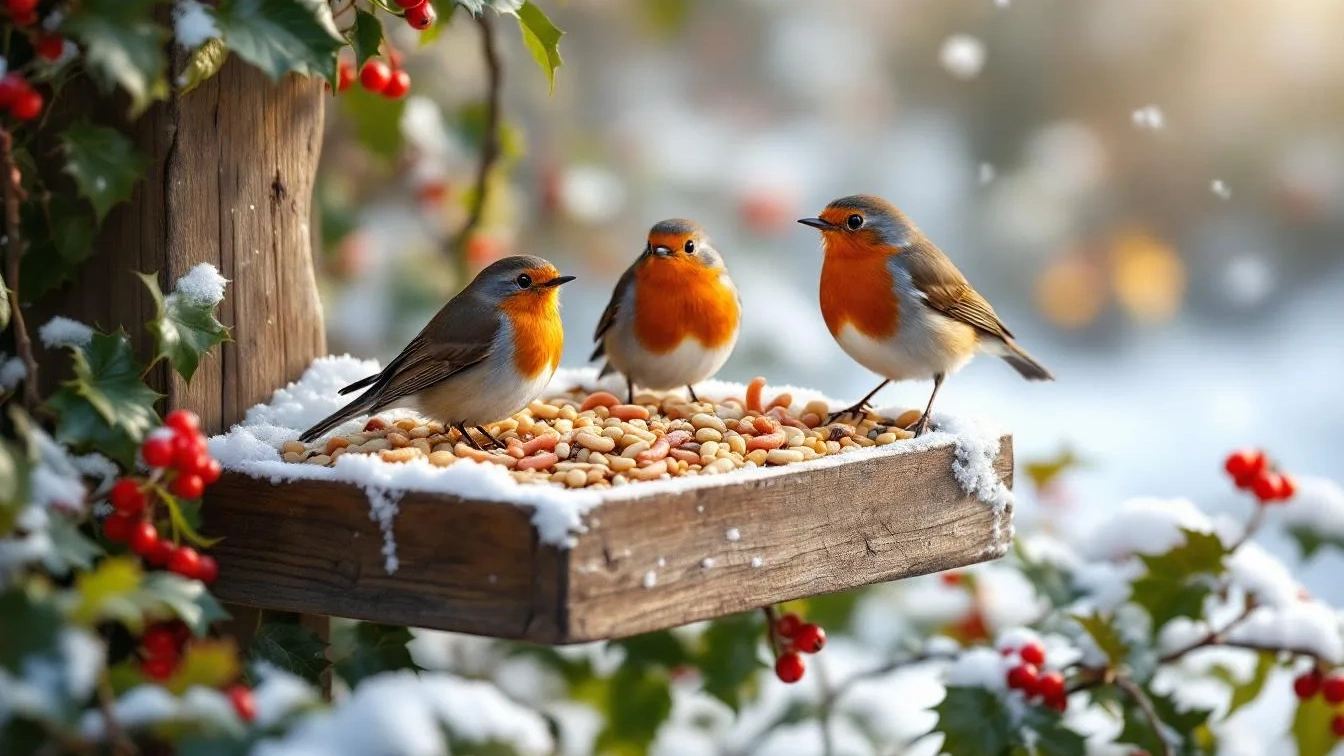 Roodborstjes voeren: Dit is wat ze echt nodig hebben in de winter