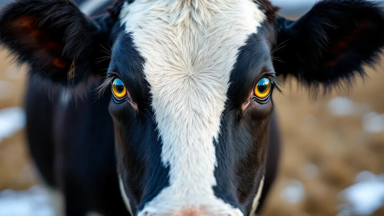 Waarom boeren ogen schilderen op vee en roofdieren vermijden